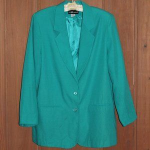 Sag Harbor Green Blazer Size 16